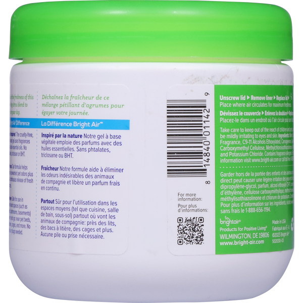Bright Air Odor Eliminator, Super, Cool Citrus