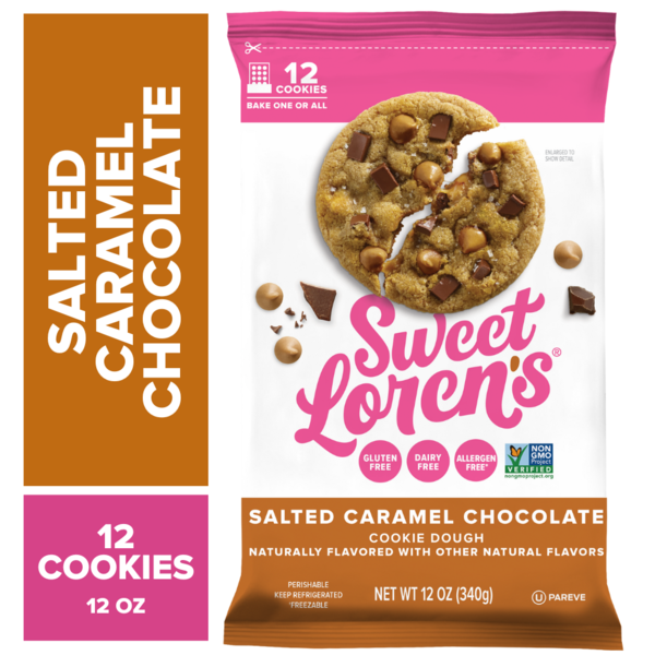 Sweet Loren's  Salted Caramel Cookie Dough, Gluten Free & Vegan