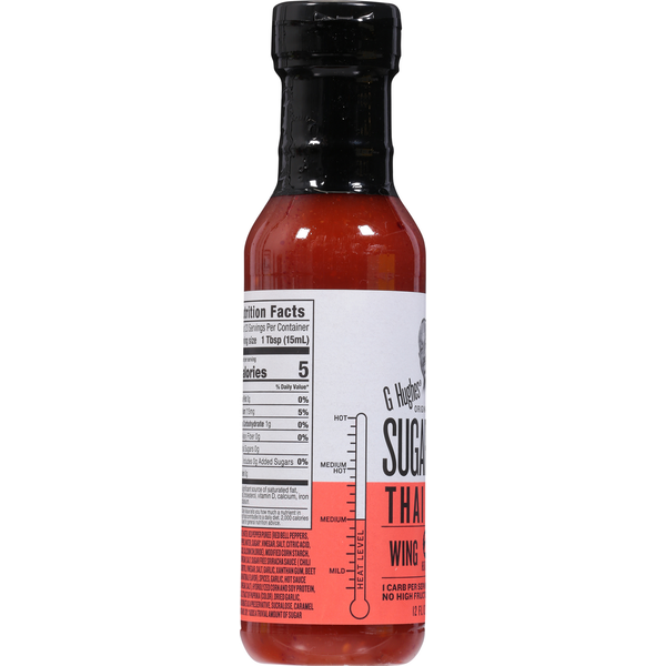 G Hughes Wing Sauce, Sugar Free, Thai Chili