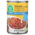 Food Club Mexican Style Diced Tomatoes With Green ...
️
