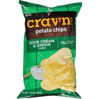 Crav'n Flavor Potato Chips, Sour Cream & Onion Fla...
️