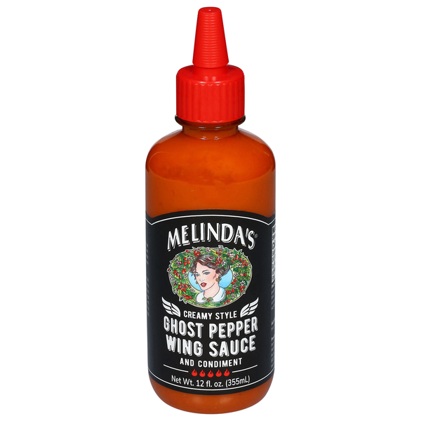 Melinda's Sauce and Condiment, Creamy Style, Ghost Pepper Wing
