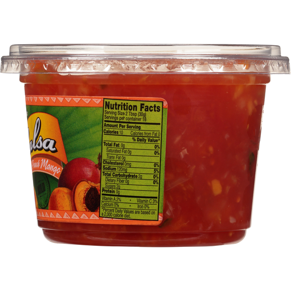 Chuck and Dave's Salsa, Premium, Peach Mango, Mild