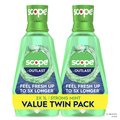 Crest Outlast Mouthwash Fresh Mint Value Twin Pack