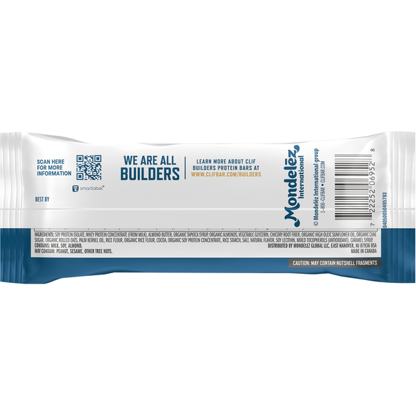 Builders Reduced Sugar Crispy Almond Salted Caramel Protein Bar