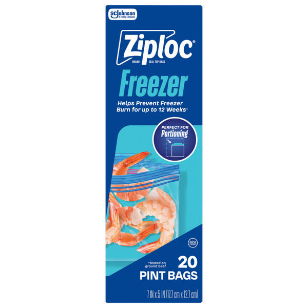 Ziploc Freezer Bags with Grip 'n Seal Technology