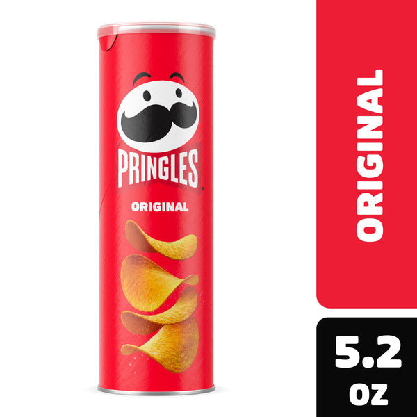 Pringles Original Potato Crisps Chips, Lunch Snacks, 5.2  oz