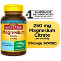 Nature Made Magnesium Citrate 250 mg Softgels️