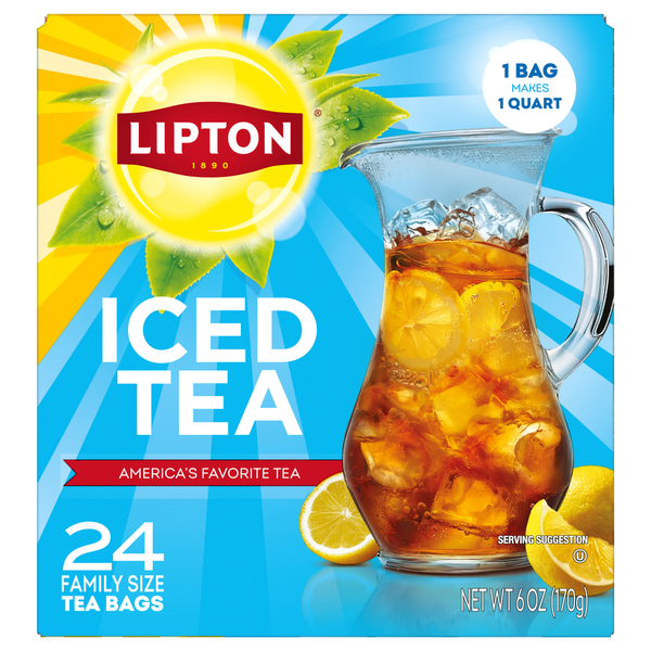 Lipton Tea Bags Iced Tea Family Size