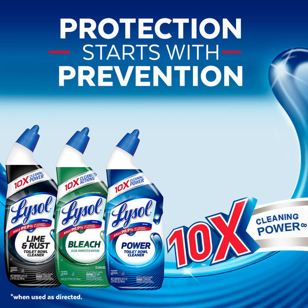 Lysol Toilet Bowl Cleaner Gel, For Cleaning and Disinfecting, Stain Removal