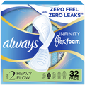 Always Infinity Size 2 Super Sanitary Pads with Wings