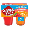 Snack Pack Zero Sugar Strawberry and Orange Juicy Gels