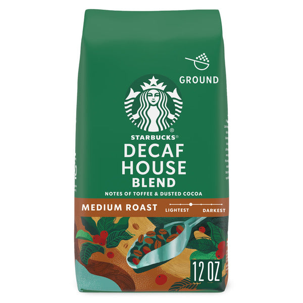 Starbucks Decaf House Blend Medium Roast Ground Coffee