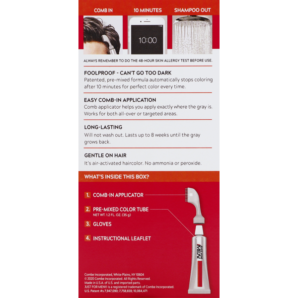Just For Men Easy Comb-In Color, Light-Medium Brown A-30