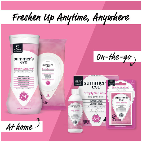 Summer's Eve Feminine Cleansing Wash, Simply Sensitive