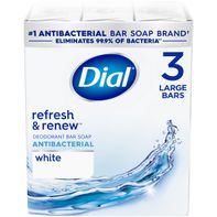 Dial Antibacterial Bar Soap, Refresh & Renew, Whit...
️