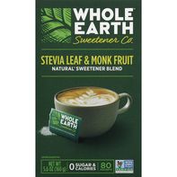 Whole Earth Sweetener Blend, Natural, Stevia Leaf ...
️