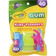 GUM Flossers, Grape Flavor, Kids'️