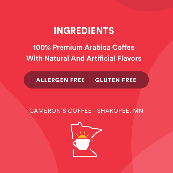 Cameron's Coffee, Ground, Light Roast, Sea Salt Caramel, Value Size