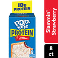 Pop-Tarts Protein Slammin' Strawberry Toaster Pastries, 10g Protein, 8 Count
