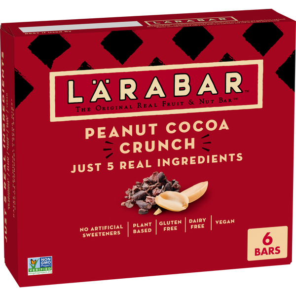 LÄRABAR Peanut Cocoa Crunch Bars Vegan and Gluten Free Snacks