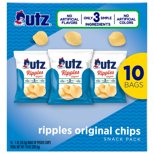 Utz Ripples Original Chips Snack Pack