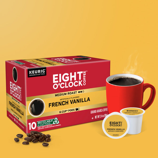 Eight O’Clock French Vanilla Medium Roast Coffee K-Cup Pods