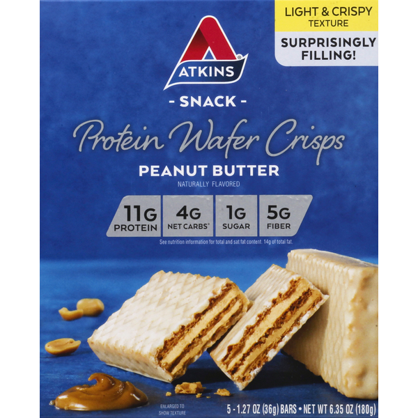 Atkins Protein Wafer Crisps, Peanut Butter