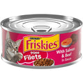 Purina Friskies Wet Cat Food, Prime Filets With Salmon & Beef in Sauce