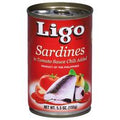 Ligo Sardines, in Tomato Sauce, Chili Added️