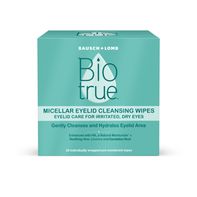 Biotrue® Micellar Eyelid Cleansing Wipes️
