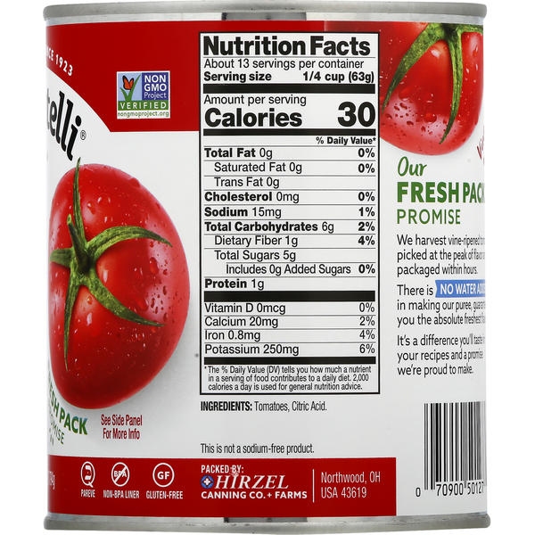 Dei Fratelli Tomato, Puree