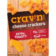 Crav'n Flavor Cheese Crackers, Extra Toasty️