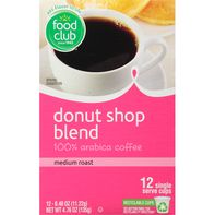 Food Club Coffee, Medium Roast, Donut Shop Blend, ...
️