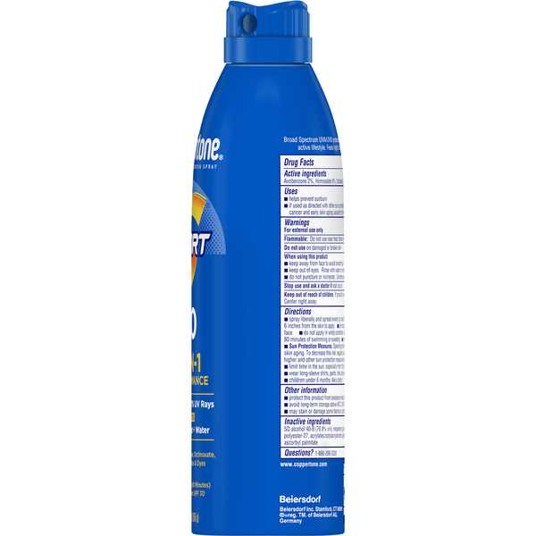 Coppertone Sport 4-in-1 Performance SPF 30 Sunscreen Spray