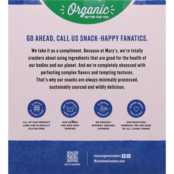 Mary's Gone Crackers Crackers, Organic, Super Seed, Classic