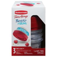 Rubbermaid Containers & Lids, Twist & Seal, 1.6 Cu...
️
