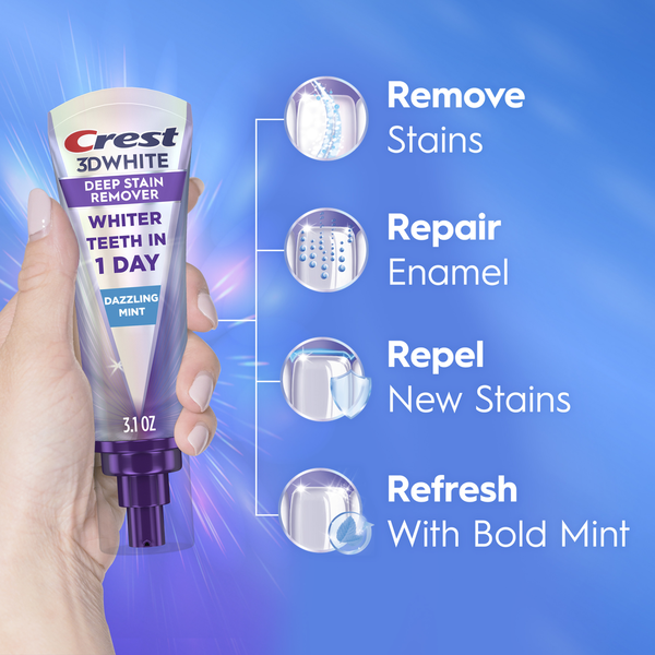 Crest Brilliance Deep Stain Remover Ultra White Toothpaste