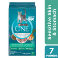 Purina ONE Natural Dry Cat Food, Sensitive Skin & Stomach Formula