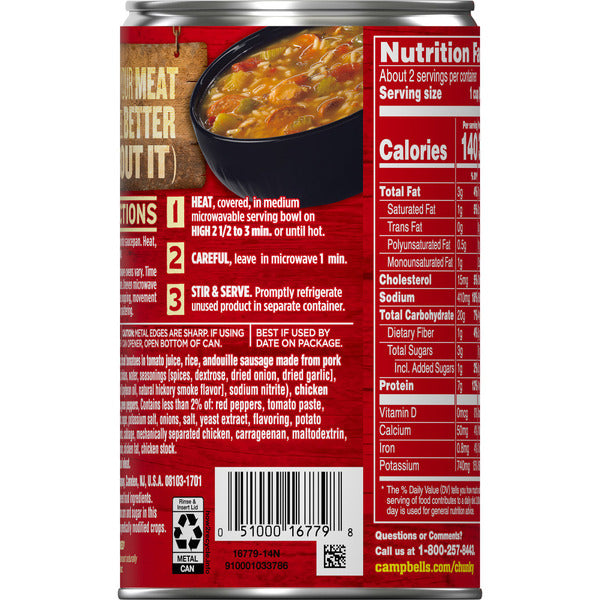 Campbell's Chicken and Sausage Gumbo Soup