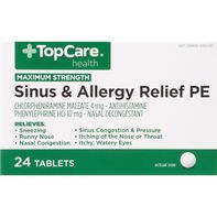 TopCare Sinus & Allergy Relief PE, Maximum Strengt...
️