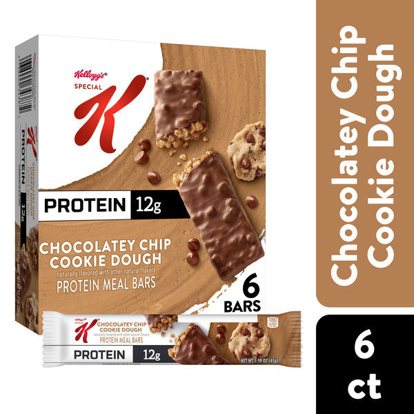 Special K Bar Chocolatey Chip Cookie Dough Protein Meal Bars