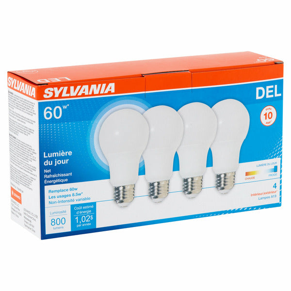 SYLVANIA 60 W Daylight Led A19 Bulbs