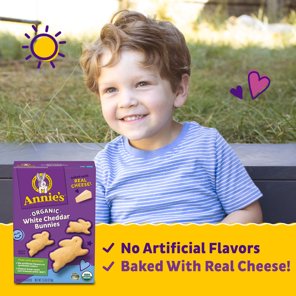 Annie's Organic White Cheddar Bunnies Baked Snack Crackers