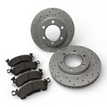 LEED Brakes MaxGrip XDS Cross Drilled and Slotted Brake Rotor and Pad Kits - RK6001X