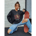 Lion Rose Regular Fit Long Sleeve Sweatshirt