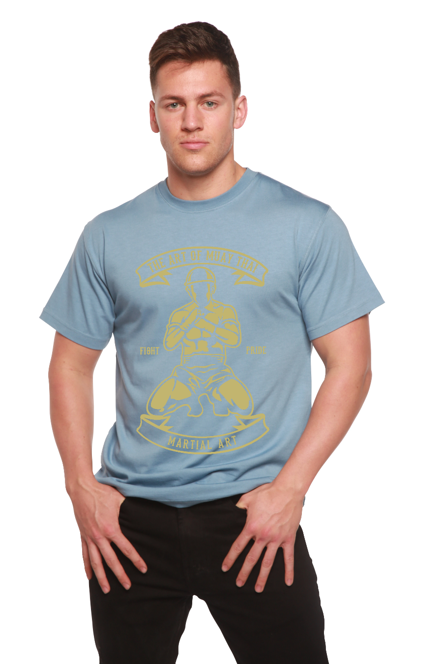Martial Art Men's Bamboo Viscose/Organic Cotton Short Sleeve Graphic T-Shirt