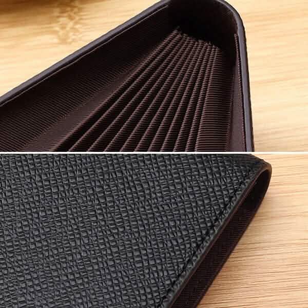 Men Faux Leather 10 Card Slots Coins Bag Wallet