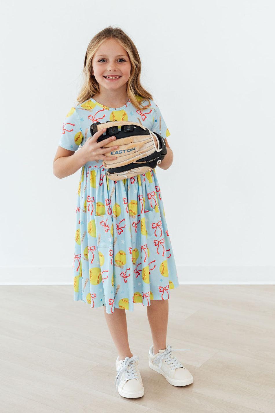 SALE Softball Sweetie S/S Pocket Twirl Dress