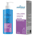 Mindus Collagen & Keratin & Biotin Shampoo for Hair Strength 400 ml